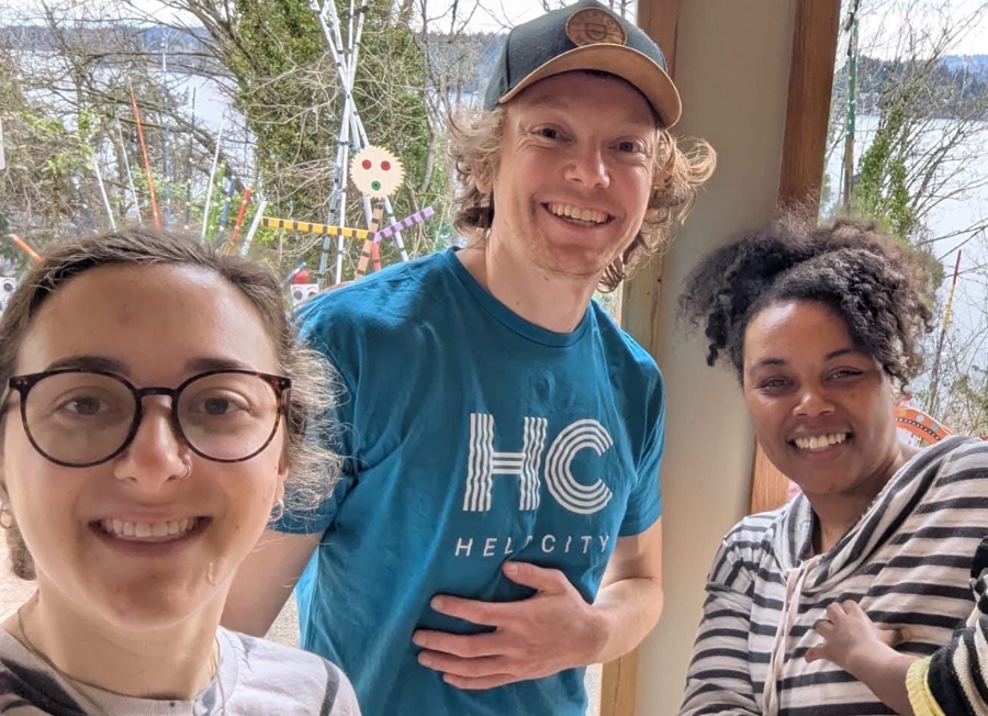 local volunteers with HelpCity