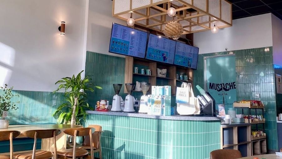 interiors of Mustache Milk Tea