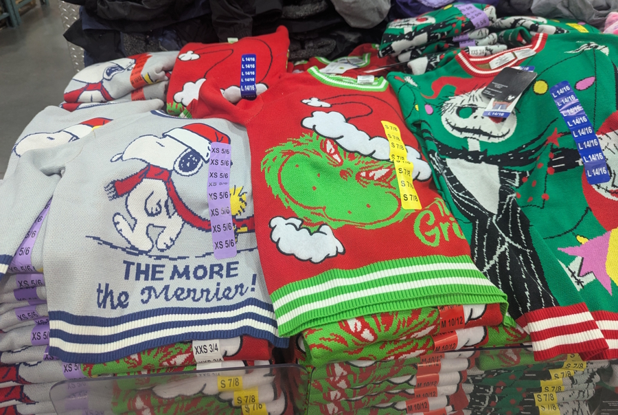 kids holiday sweaters
