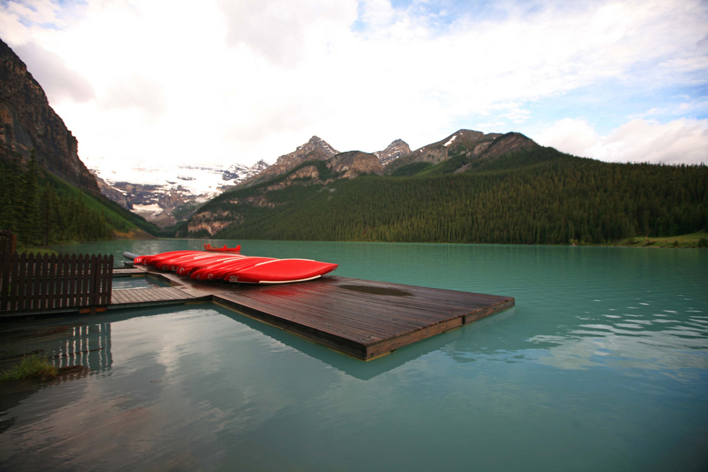 Canoes at Lake Lousie