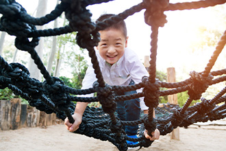 kid on playground