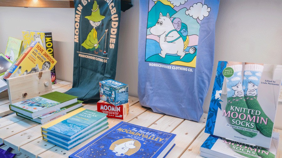 Moomin merchandise at the National Nordic Museum in Seattle