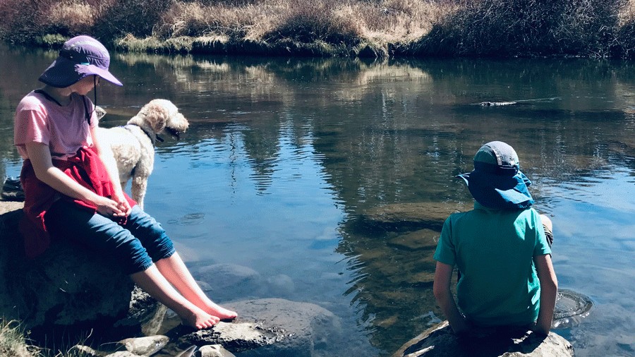 Tumalo State Park camping near the river 