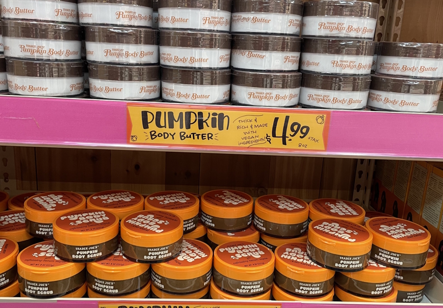 Pumpkin body butter and body scrub
