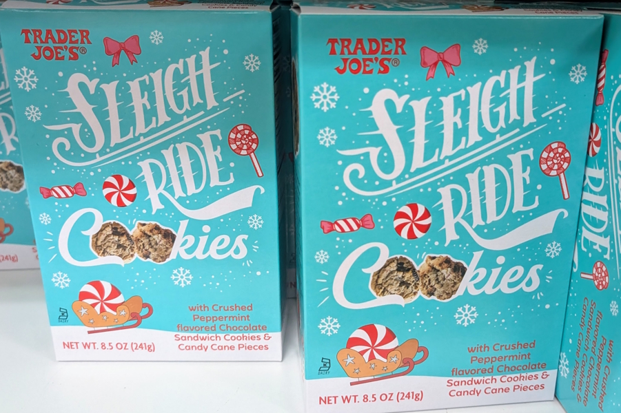 Sleigh ride cookies at Trader joe's