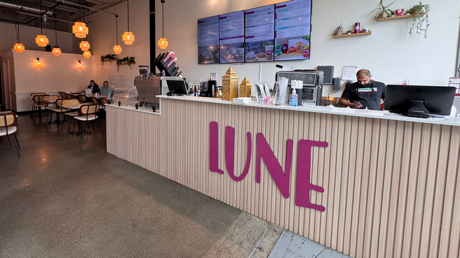 Lune Coffee shop interior, a place to eat in Tacoma after exploring museums