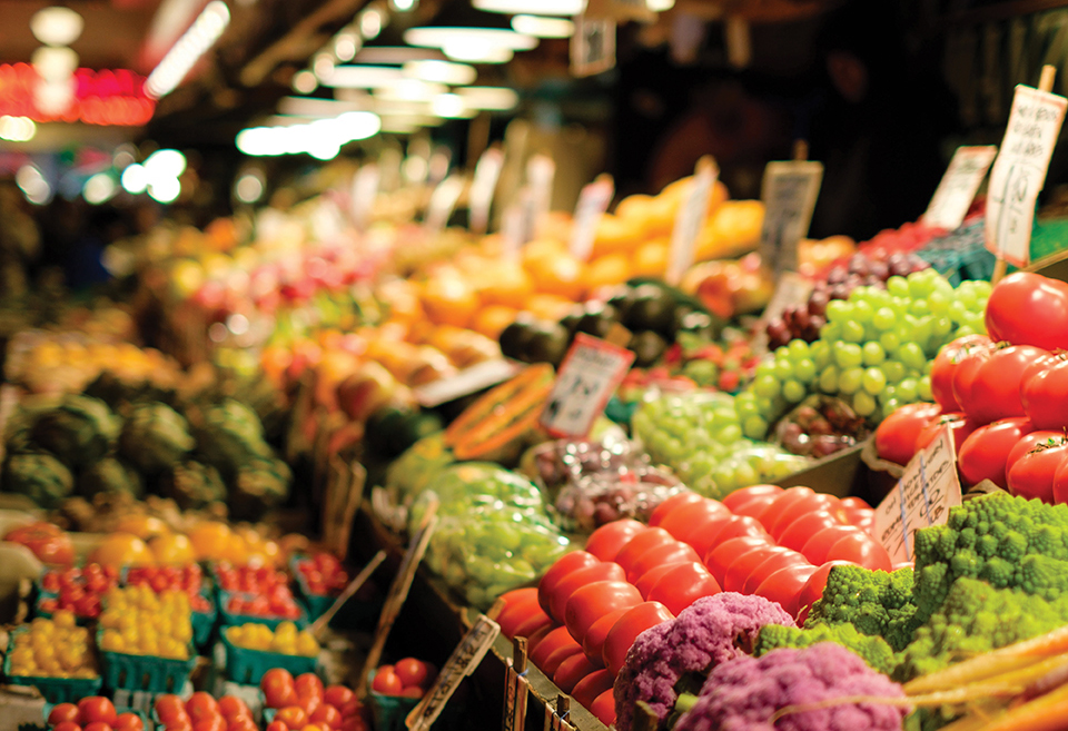 veggies in the market