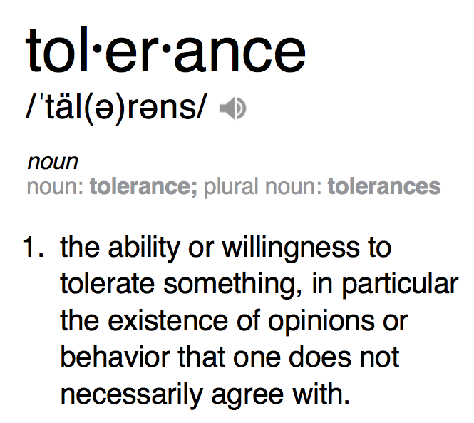 tolerance definition