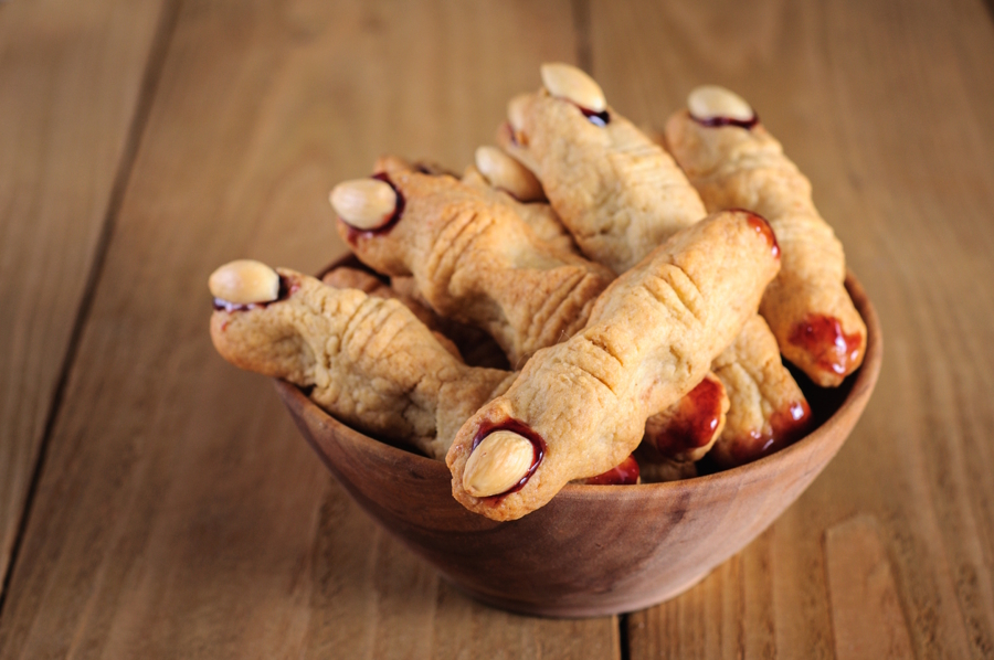 a bowl of which finger cookies