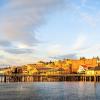 View of the waterfront of the town of Port Townsend, Washington, on the Olympic peninsula best easty family day trips from Seattle
