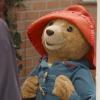 A puppet of Paddington Bear on stage at Seattle Children's Theatre's production of "Paddington Saves Christmas" 2022 season holiday show review from ParentMap