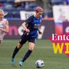 "Enter to Win" text over OL Reign soccer game