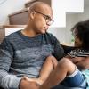 Dad talking with daughter effective ways to deal with bad behavior