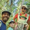 Phinney Ridge family on a Pacific Northwest hike with their two kids