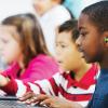 kids using tech at school