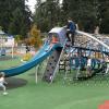 kids playing on the inclusive playground at Richmond Highlands Park in Shoreline