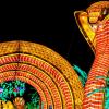 illuminated snake lantern at Woodland Park Zoo during WildLanterns, a fun family-friendly event in Seattle happening this weekend