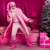 pink Santa dancing