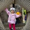 young girl on kids' trek playground during Kids 'n' Critters Weekend, a fun thing to do near Seattle this weekend