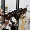 young girl watching planes at Paine Field