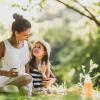 mom and daughter celebrating Mother's Day in Seattle with a farm picnic