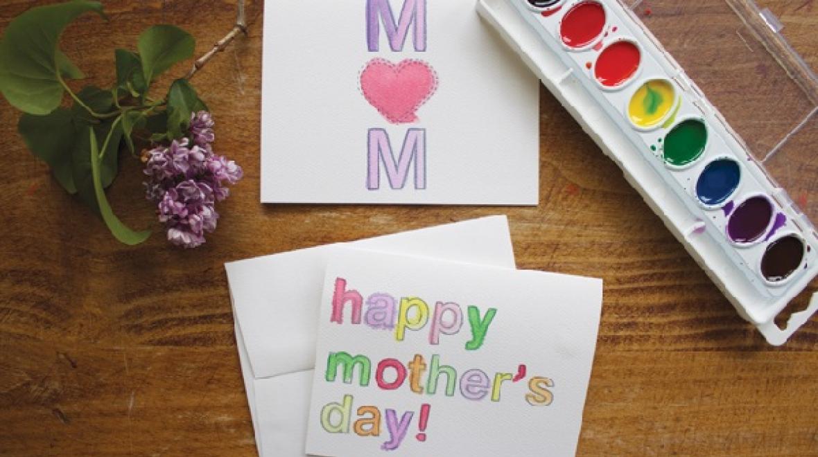 Watercolor Mother's Day craft