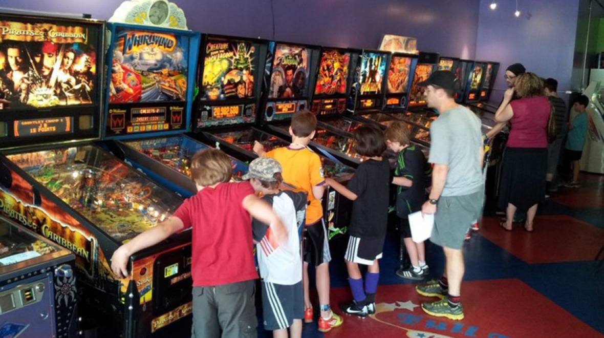 Full Tilt Pinball Arcade and Ice Cream shop