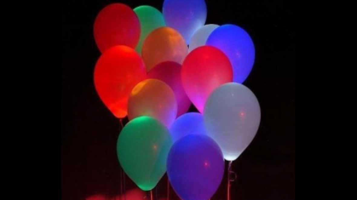 Glowing balloons