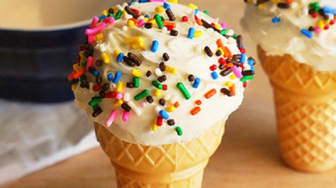 Ice cream cone cupcakes