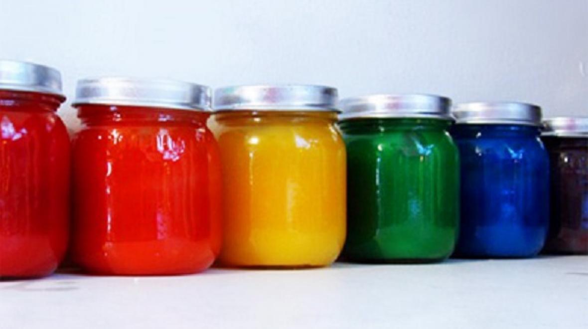 Jars of paint