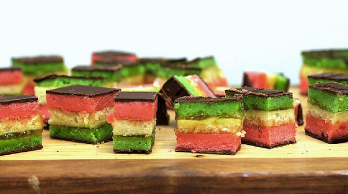 Italian seven-layer cookies