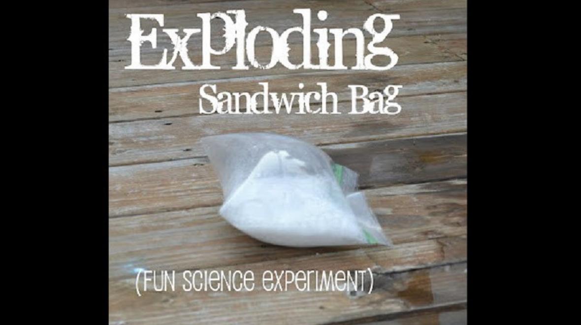 Exploding sandwich bag
