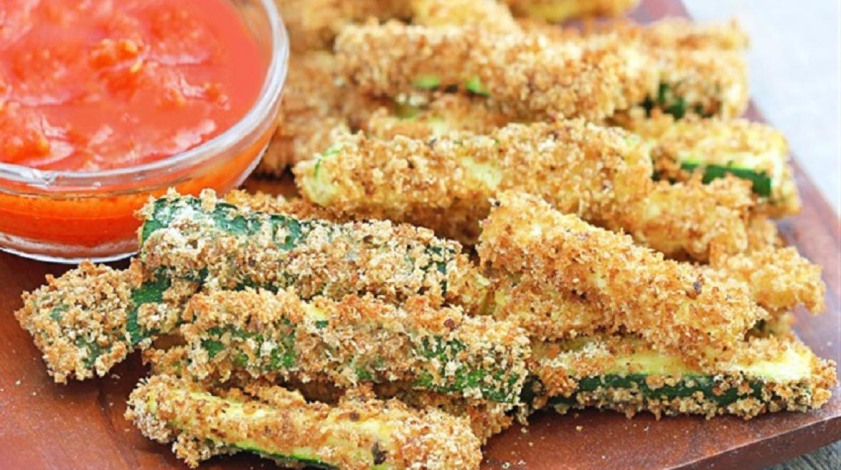 Baked zucchini fries