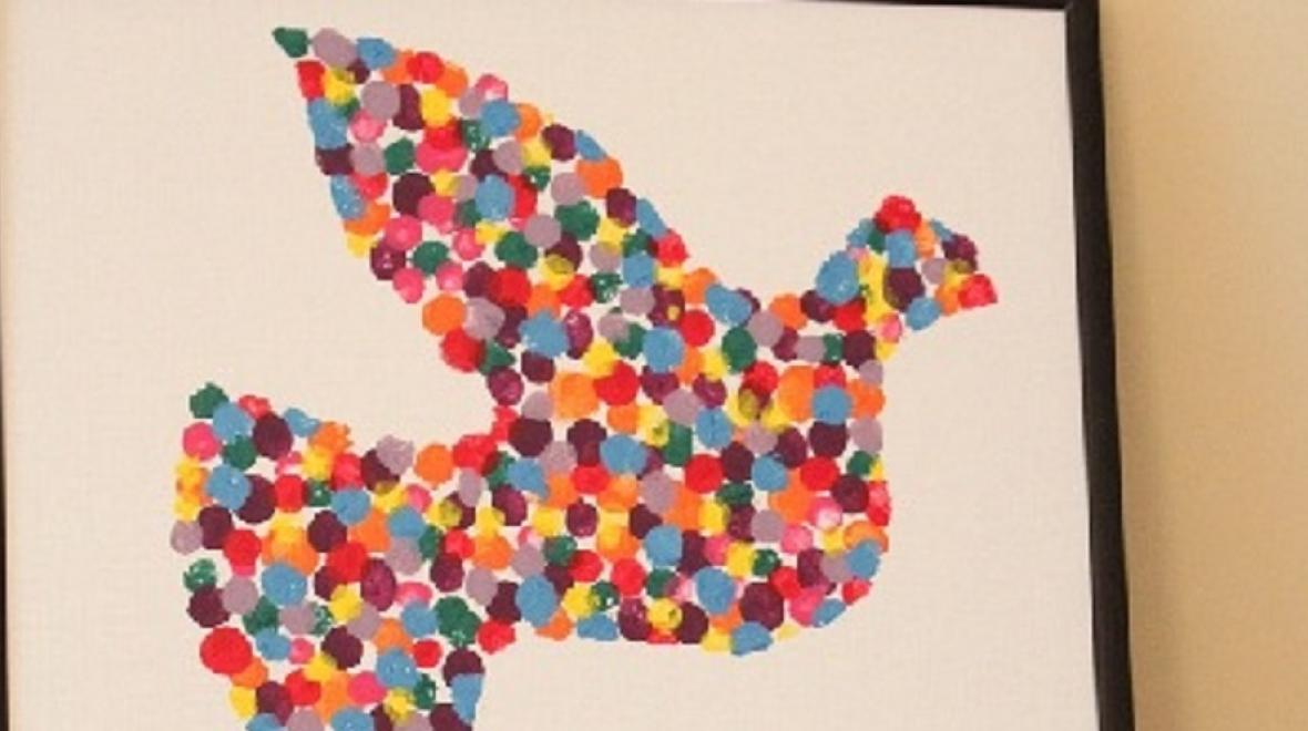 Finger print painting