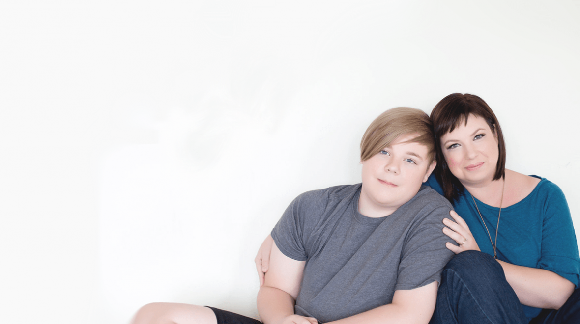 Penny Williams and her son Luke