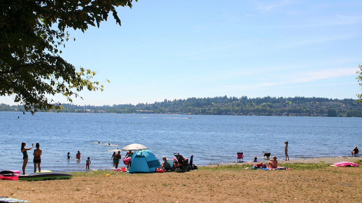 O.O. Denny Park best swimming beaches Eastside and Seattle 