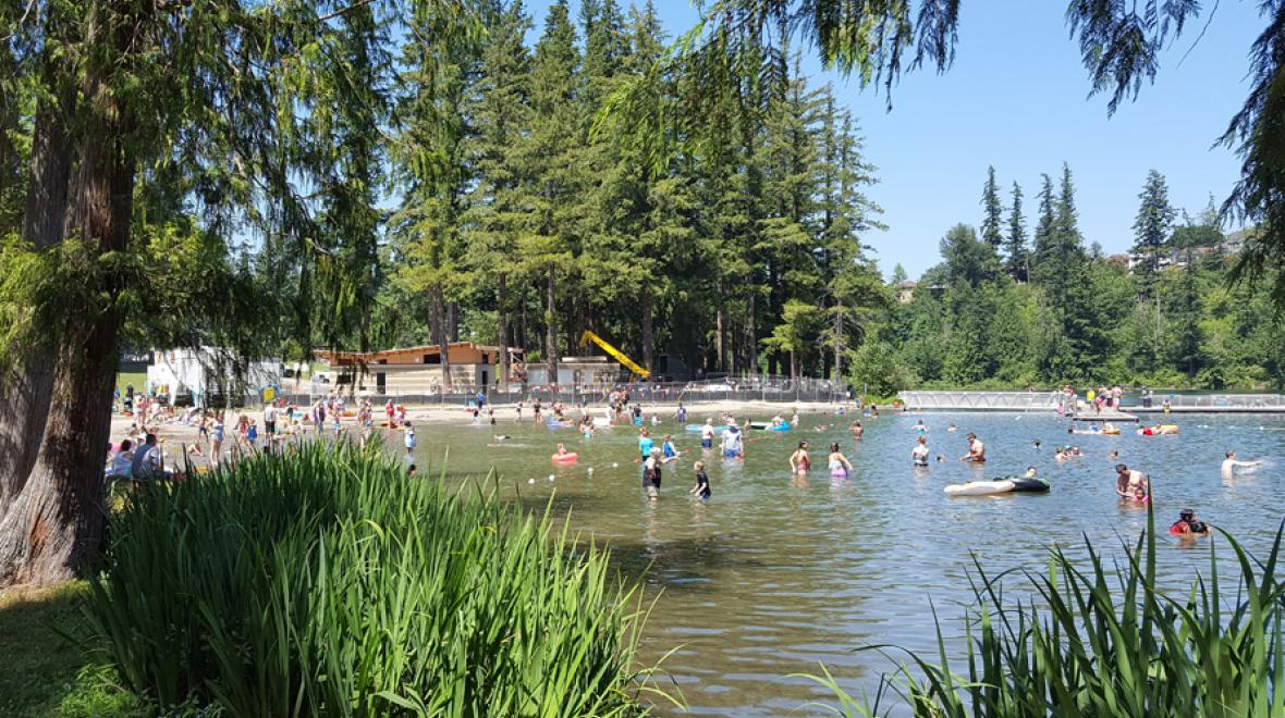 lake wilderness in maple valley washington is a great place to swim with kids near Tacoma Seattle South Puget Sound