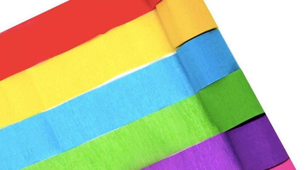 Colorful party streamers