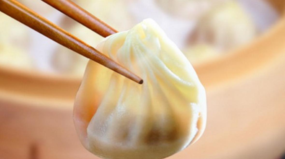 A dumpling made at Din Tai Fung, one of the best Seattle food tours for families