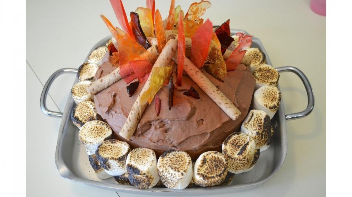 campfire cake - fortnite birthday party decorations amazon
