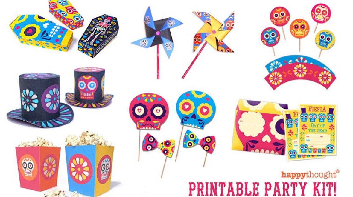 Day of the Dead party printables