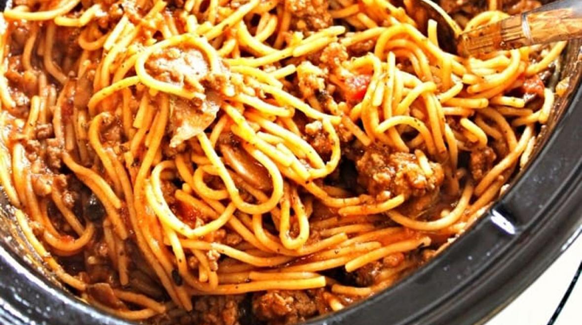 crockpot spaghetti 