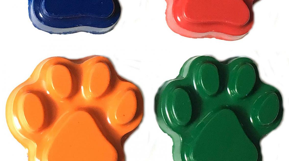 paw crayons