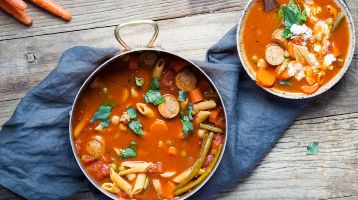 Cozy Chunky Minestrone Soup recipe