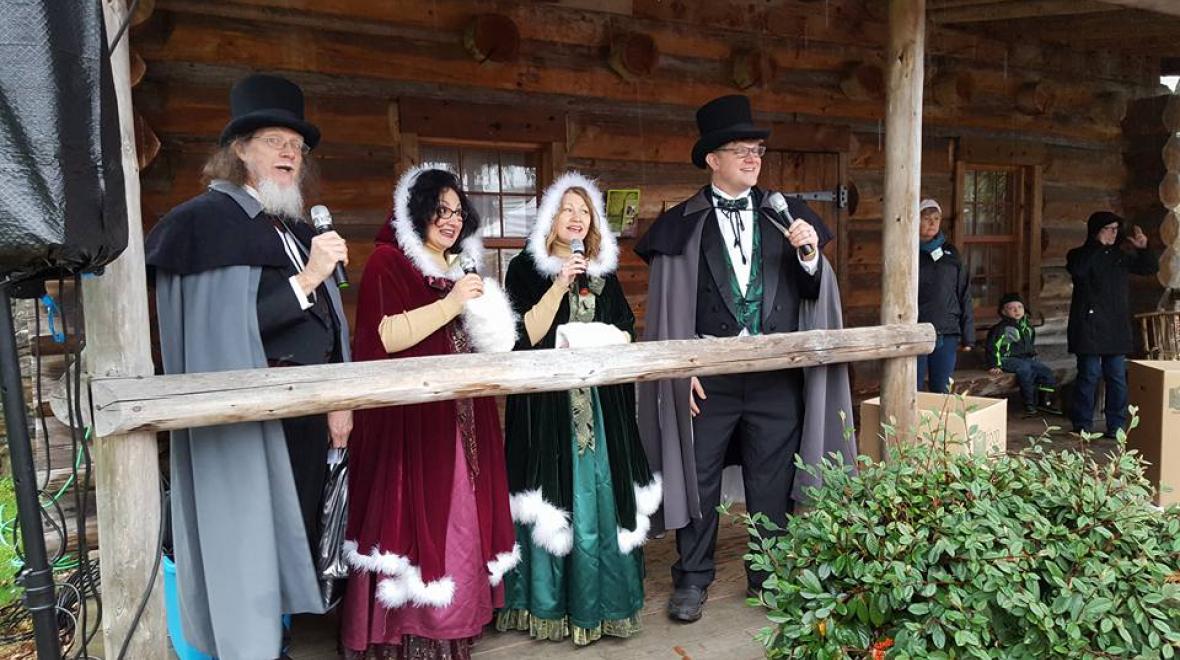 carolers at Job Carr Cabin Museum cheap holiday fun for South Sound families