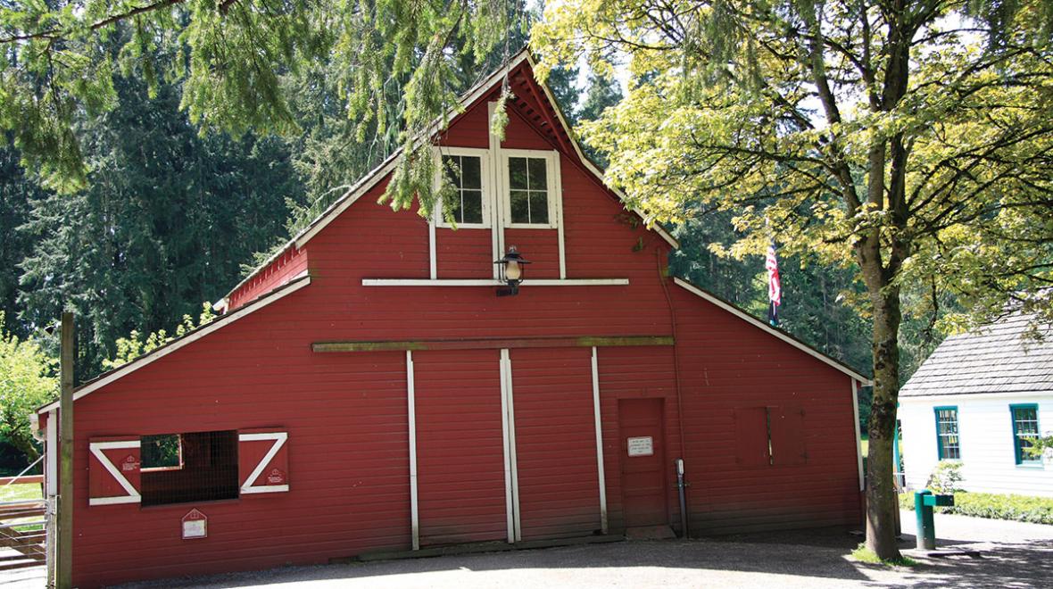 Farrel-McWhirter Farm barn great picnic spot in Redmond, outside Seattle