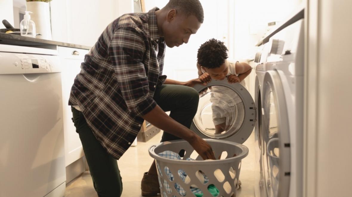 Dad-and-son-doing-laundry