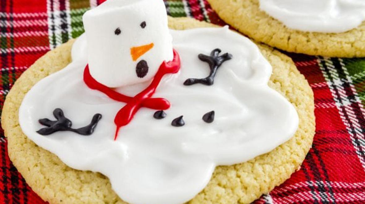 Melted Snowman Cookies 