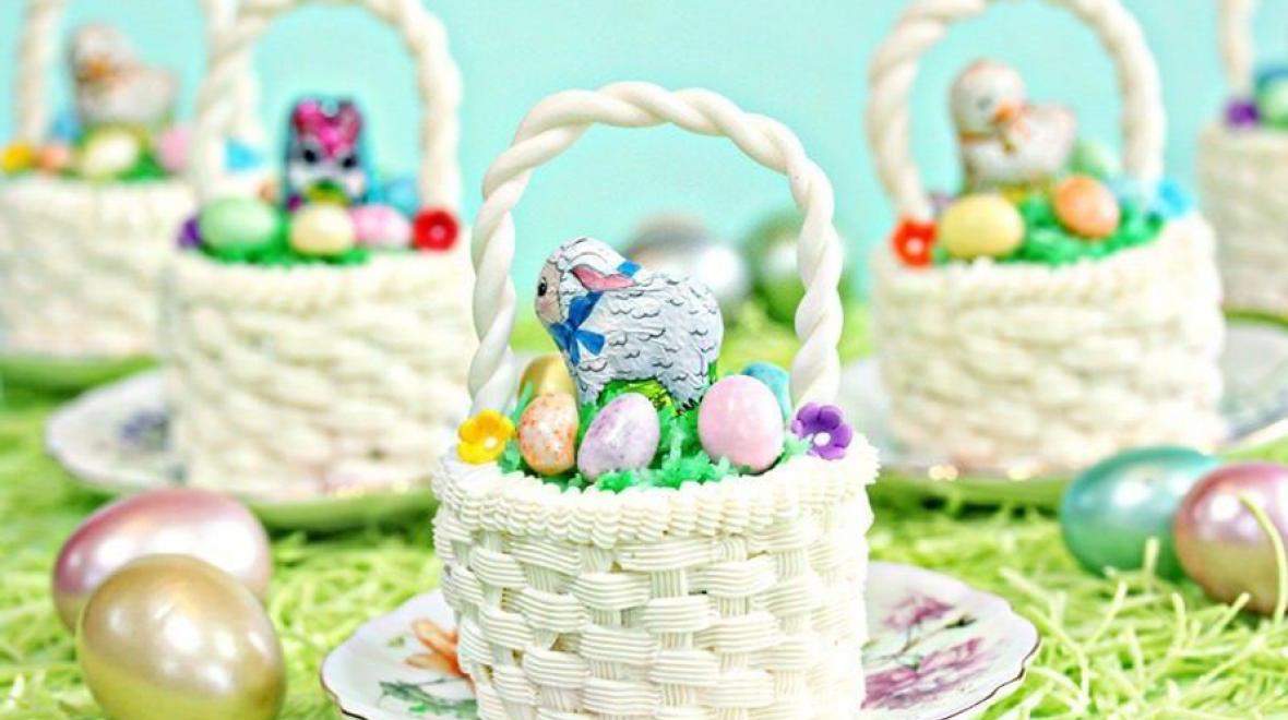 easter basket cake