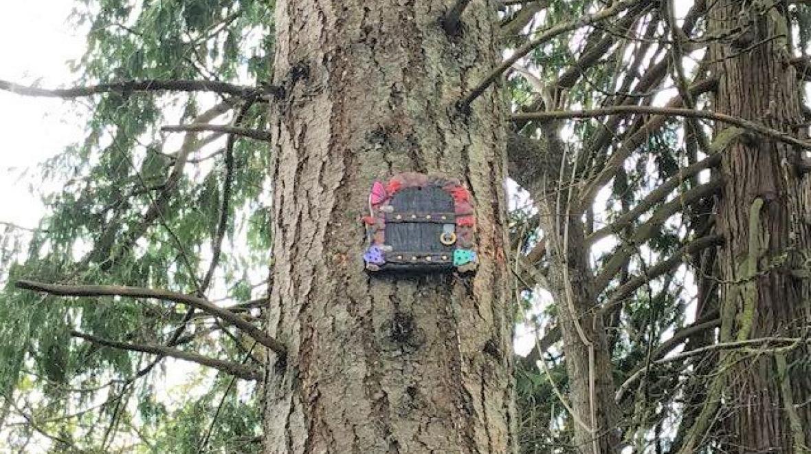 gnome door at the Bonney Lake skytone